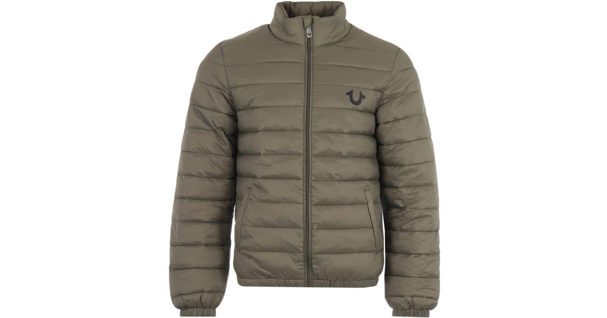 True Religion Denim Slim Nylon Puffer 