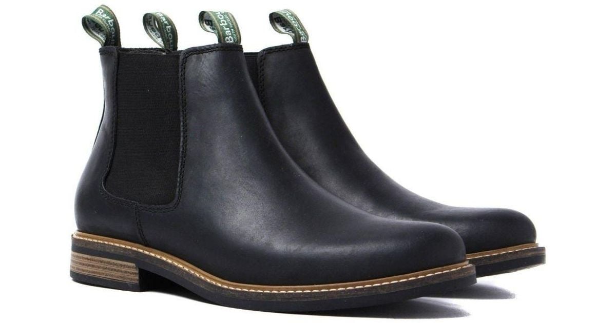 Barbour Leather Farsley Mens Black Chelsea Boots for Men - Save 24% - Lyst
