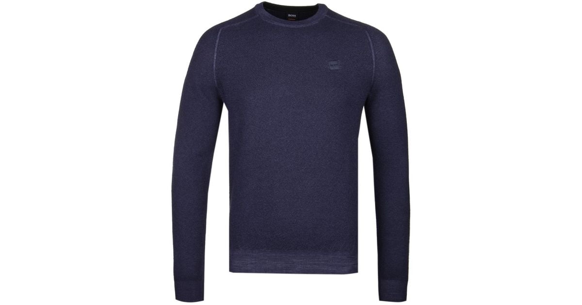 hugo boss jumper navy
