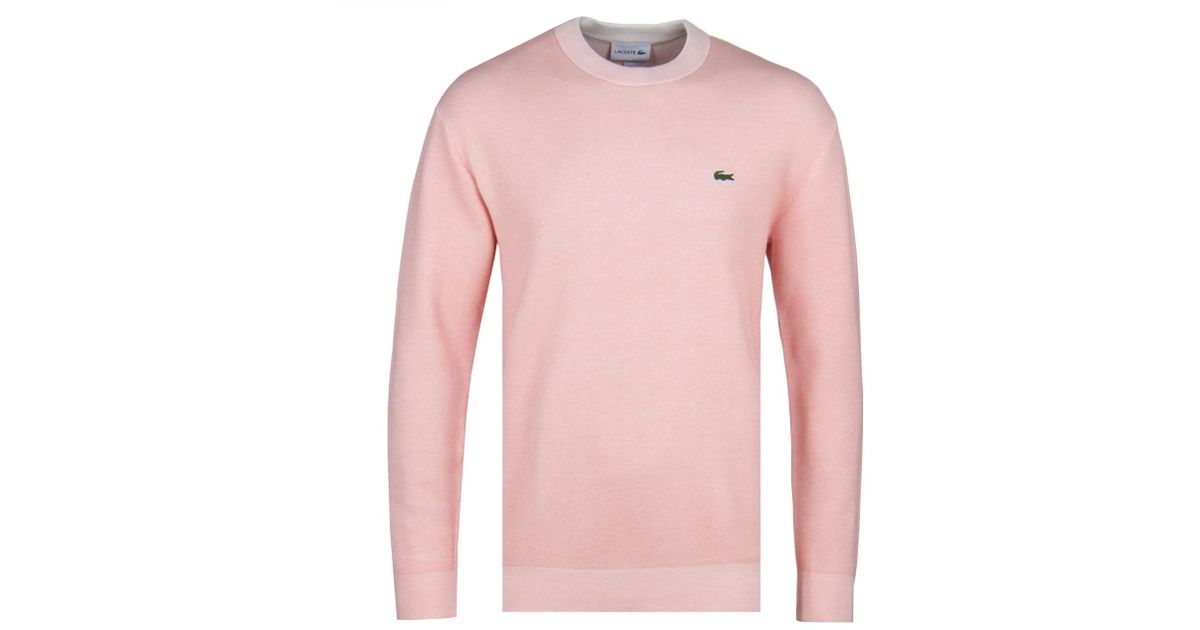 lacoste pink sweatshirt