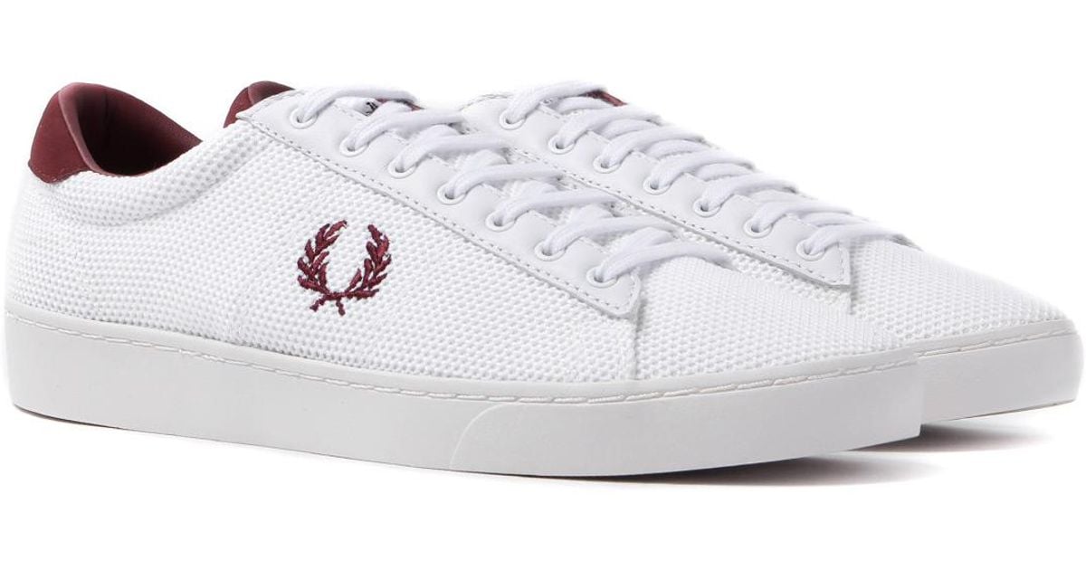 fred perry shoes white