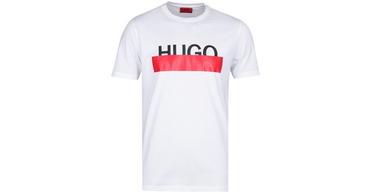 hugo olive logo t shirt