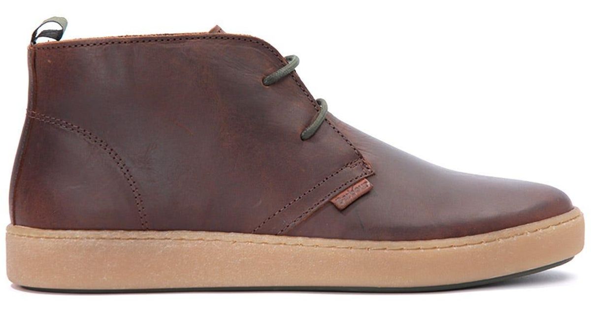 Barbour Yuma Leather Desert Boot in Brown for Men | Lyst UK