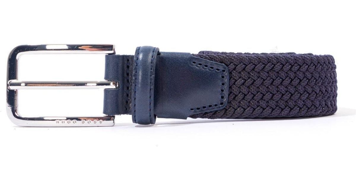 hugo boss navy belt