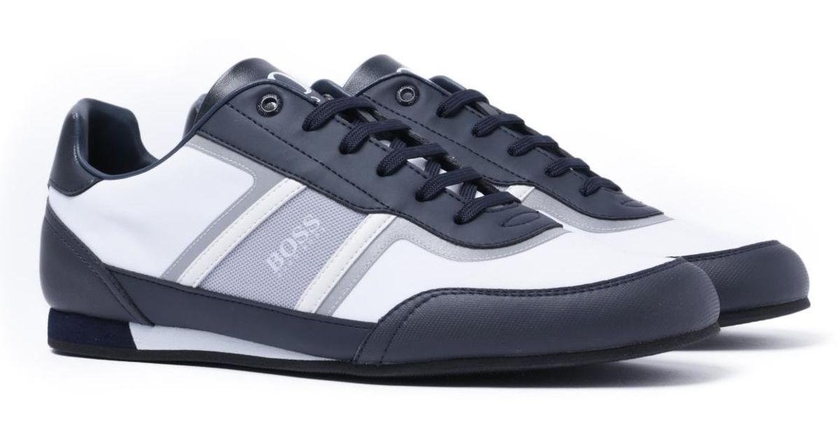 boss athleisure lighter low mesh trainers