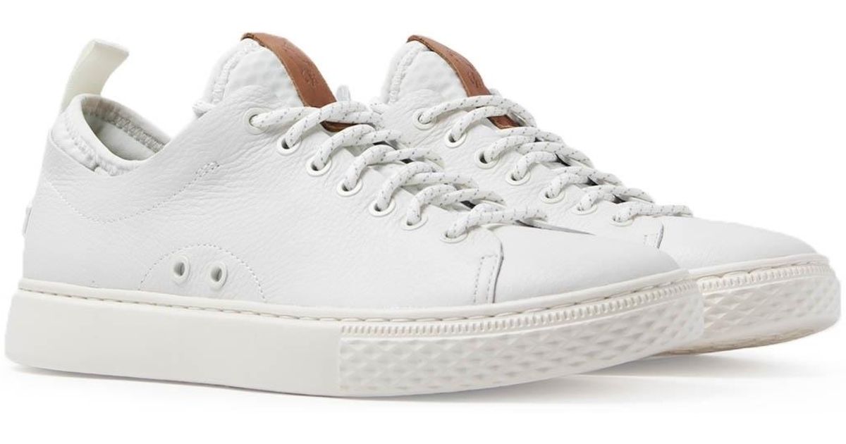 Polo Ralph Lauren Dunovin White Leather Trainers for Men - Lyst