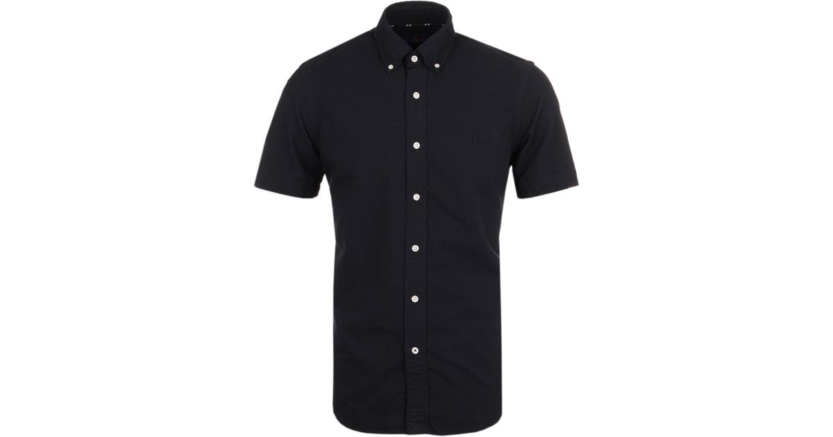Short Sleeve Oxford Cotton Shirt 
