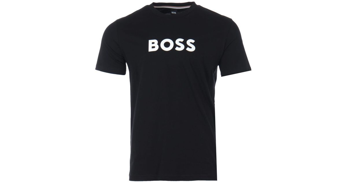 hugo boss uv protection t shirt black