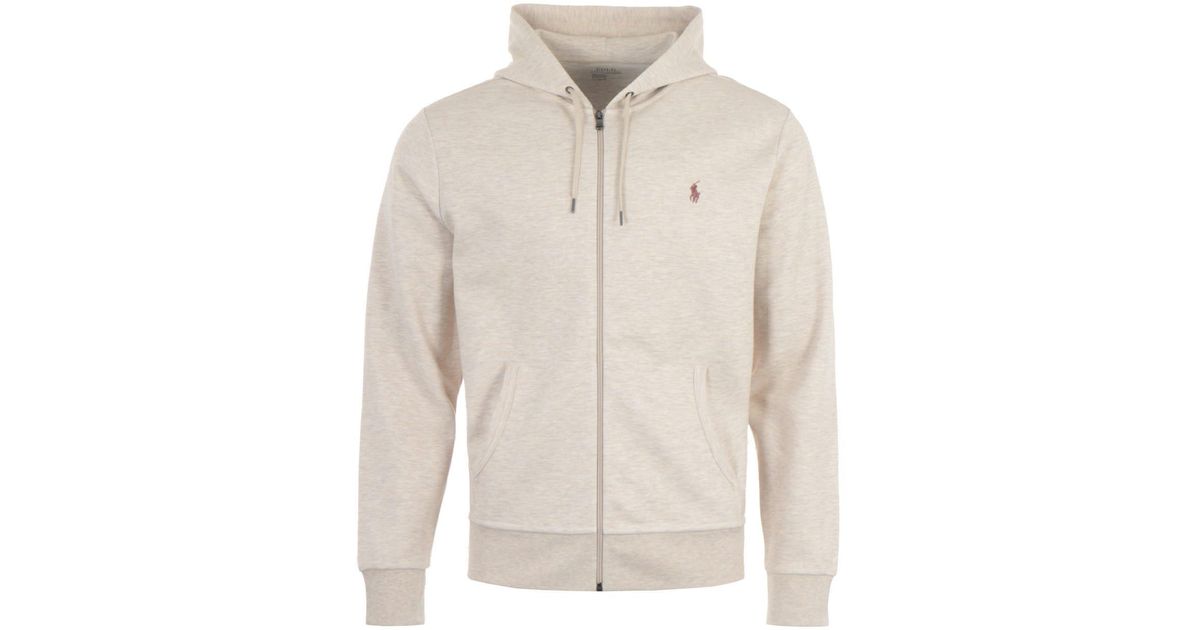 tan polo hoodie