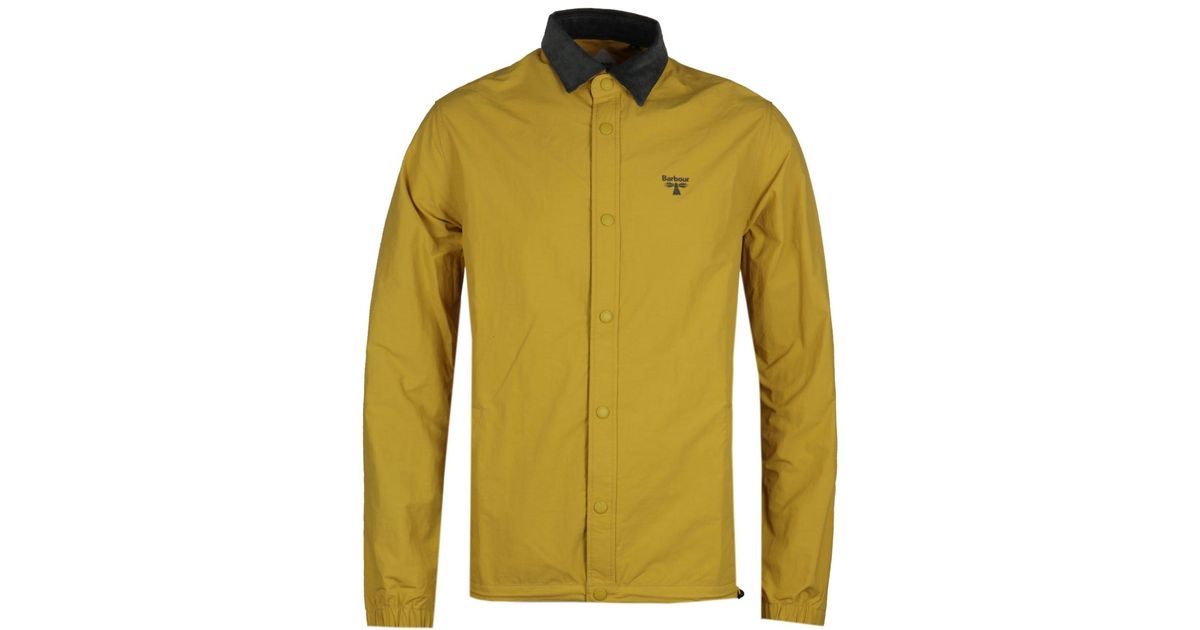 barbour cord overshirt