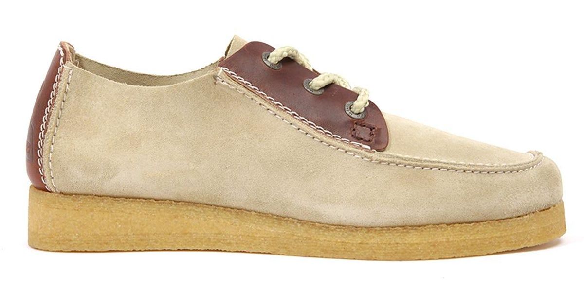 Clarks X Liam Gallagher Rambler Suede Shoes in Brown (Natural) for Men ...