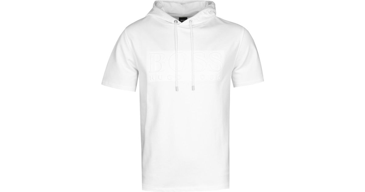 hugo boss white hoodie
