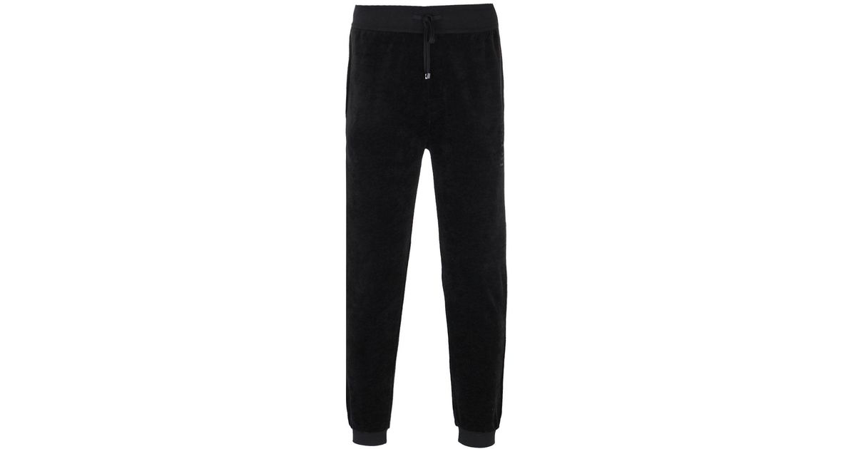 hugo boss velour joggers