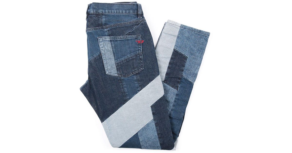 DIESEL Denim Dstrukt Sustainable Slim Fit Jeans in Blue for Men Save
