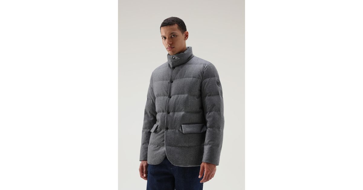 Woolrich Luxe Blazer In Vitale Barberis 