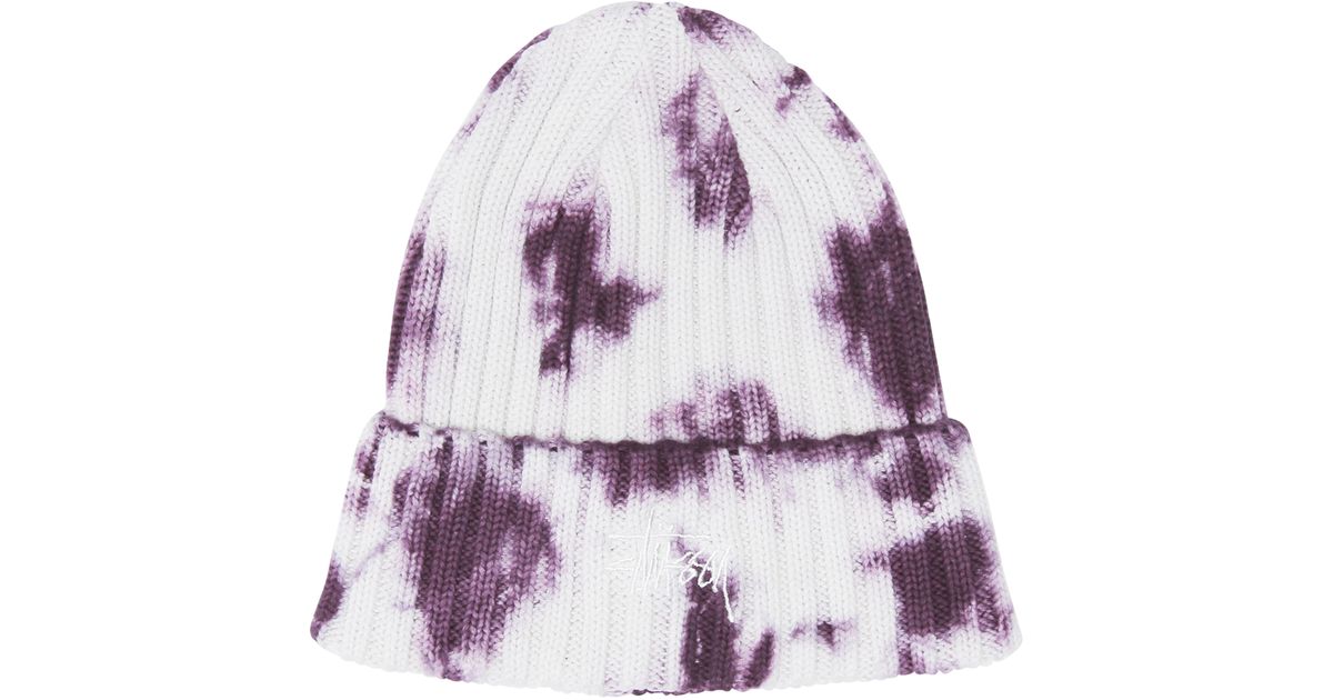 stussy tie dye beanie