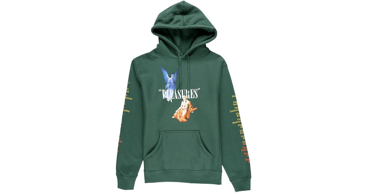 pleasures hoodie green