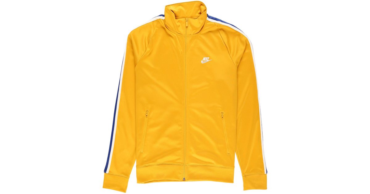 yellow nike track jacket