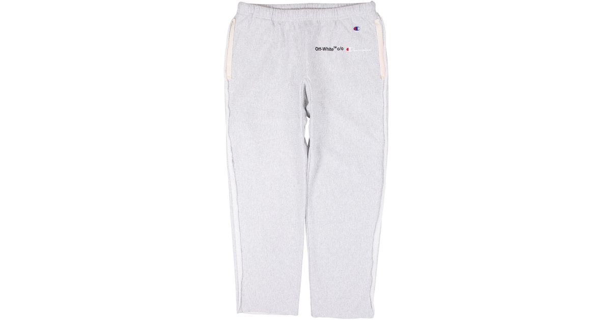off white champion sweatpants