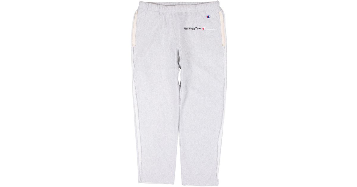 champion off white sweatpants