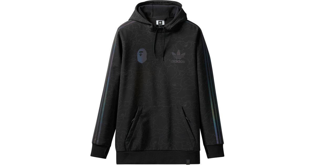 bape x adidas tech hoodie black