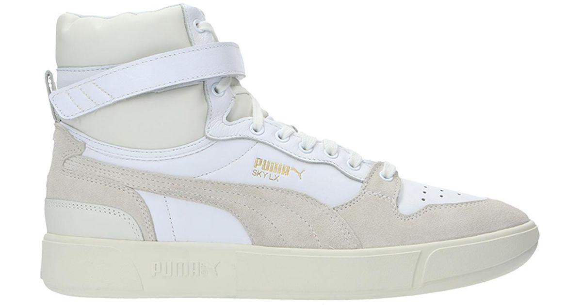 PUMA Rubber Sky Dreamer Basketball Shoes in White/White (White) for Men ...