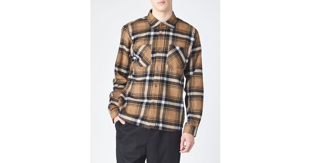 Stussy Classic Bailey Plaid Shirt in Brown for Men | Lyst