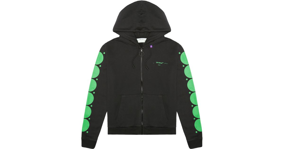 lime green off white hoodie