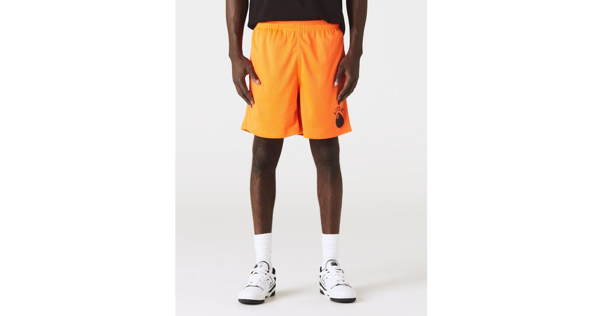 Stussy 8-ball Mesh Shorts in Orange for Men | Lyst UK