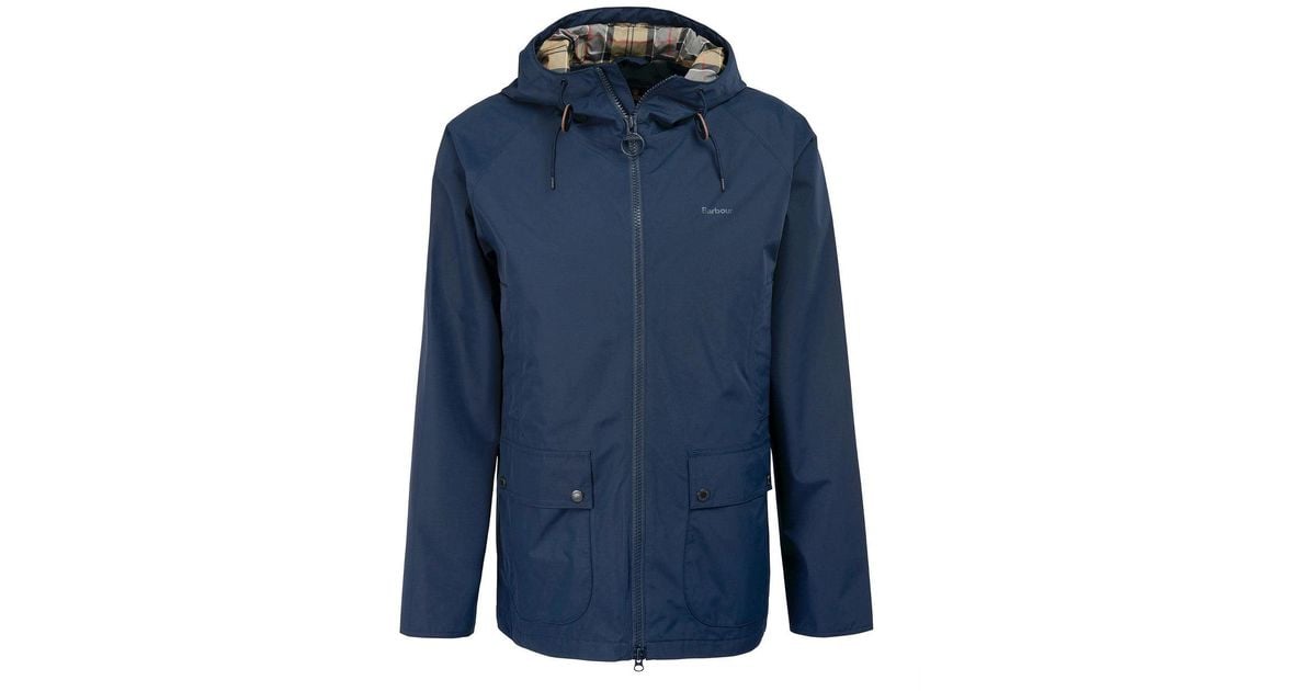 Barbour Hooded Domus Jacket in Blue for Men Lyst