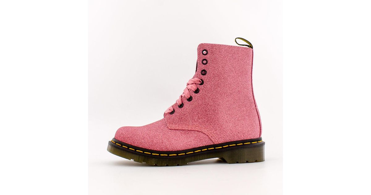 Dr. Martens Synthetic 1460 Pascal (w) in Glitter Pink (Pink) Lyst