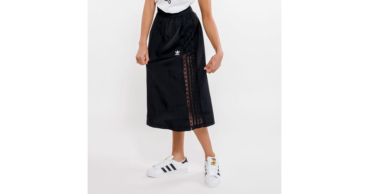 adidas Lace Skirt in Black - Lyst