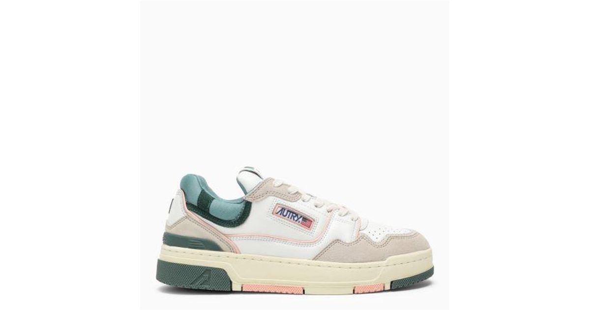 Autry Sneakers Clc Low Mm04 Bianco/verde in White | Lyst