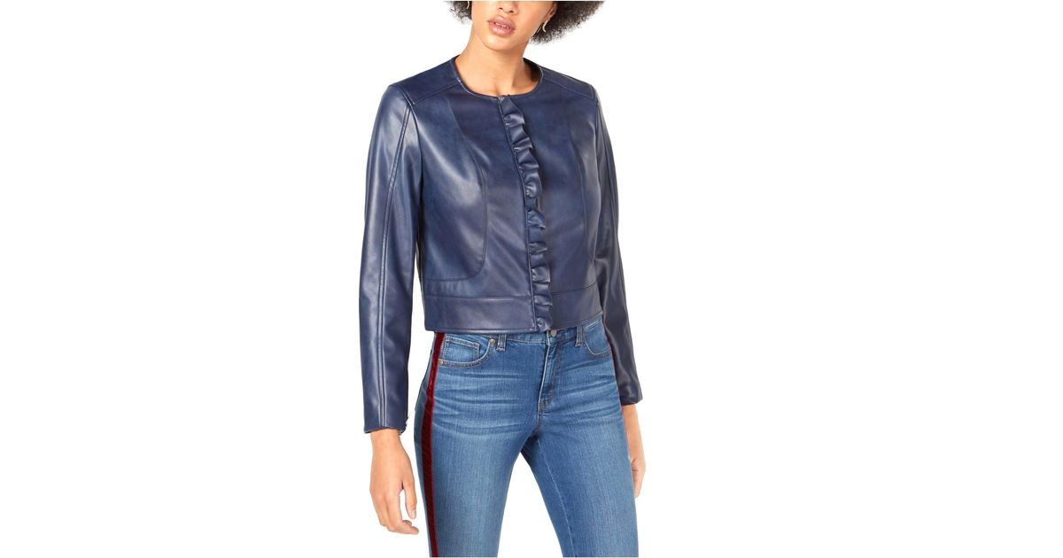 maison jules leather jacket