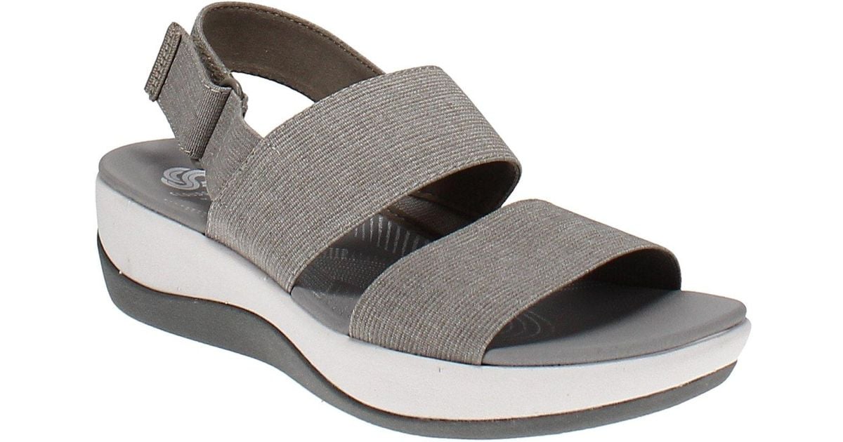 Clarks Aria Jacory Sandals in Gray - Lyst