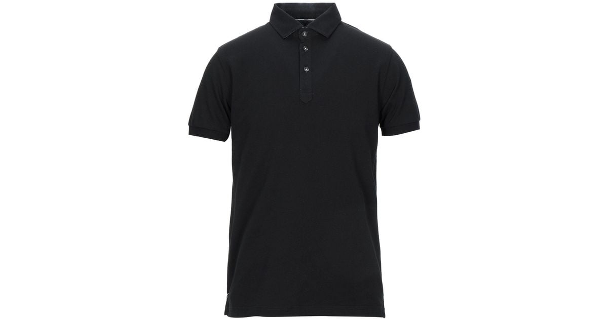 Emanuel Ungaro Cotton Polo Shirt in Black for Men - Lyst