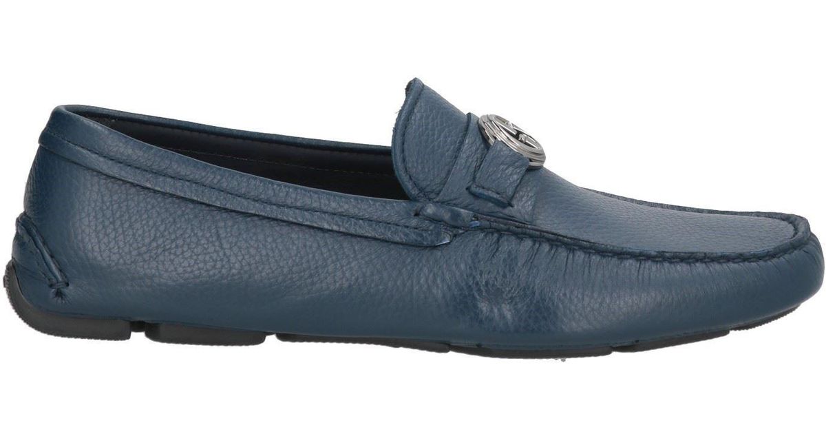 Midnight Blue Georgio Armani  loafers Giorgio Armani midnight navy suede loafers | Depop main image 4