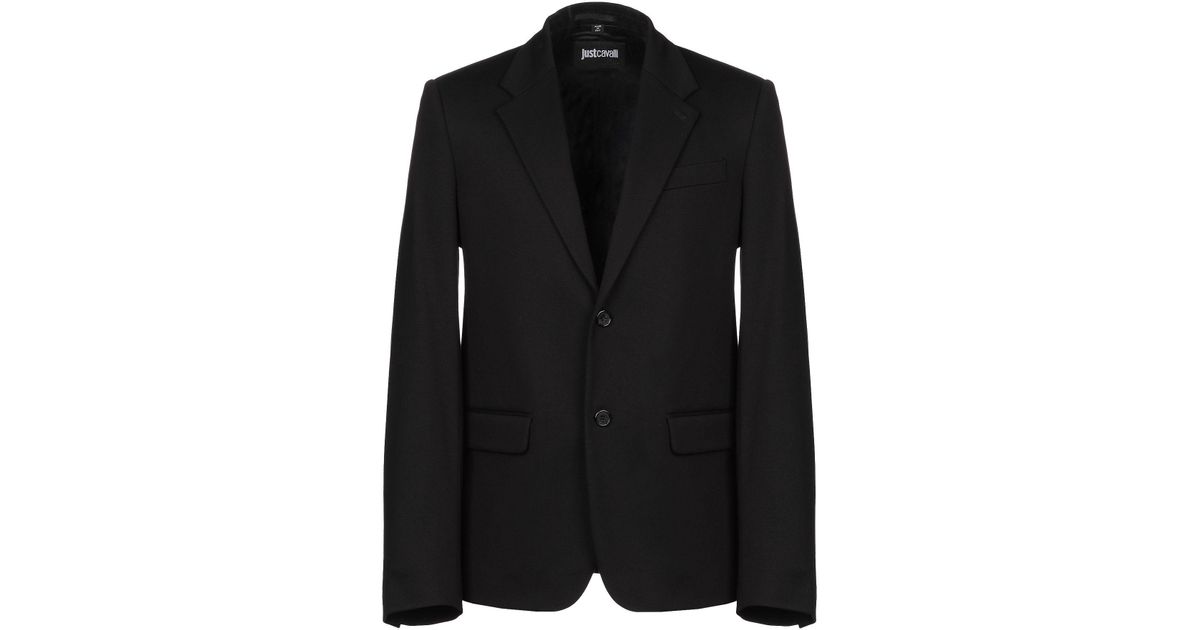 Just Cavalli Synthetic Blazer in Black for Men - Lyst