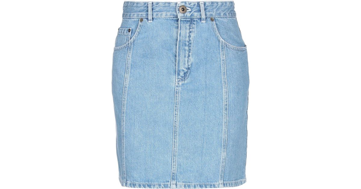 Chloé Denim Skirt in Blue - Lyst