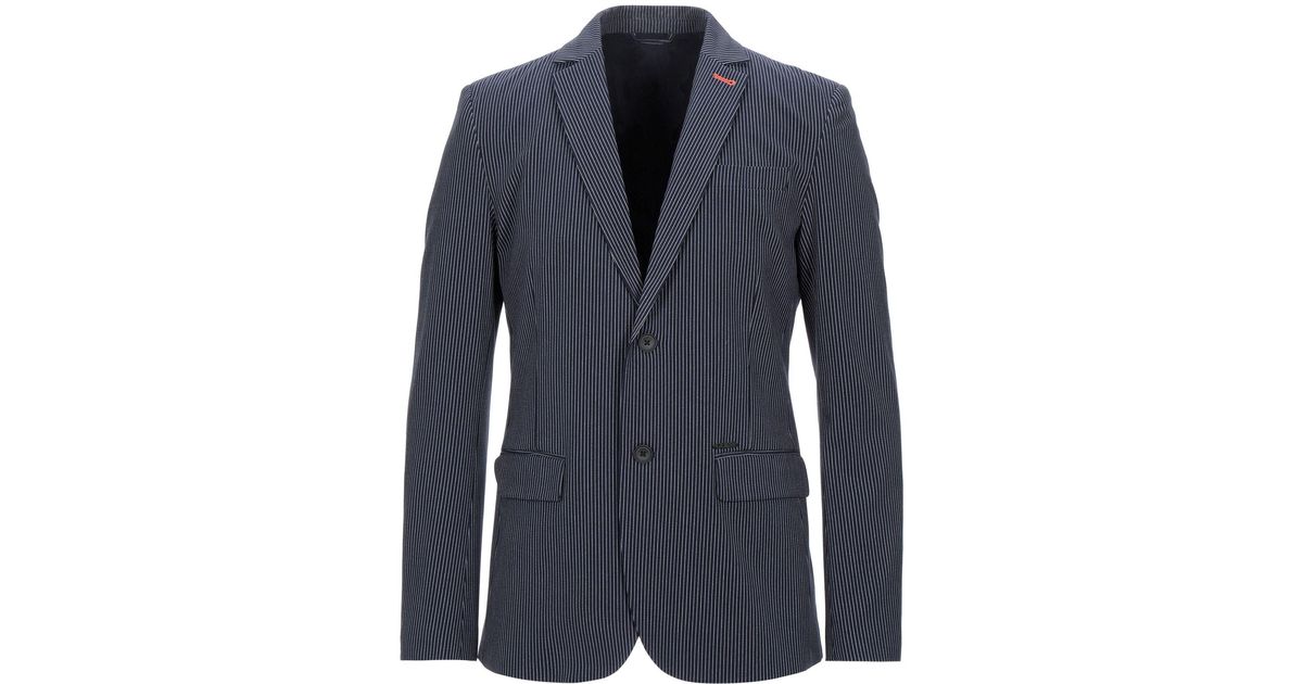 Guess Suit Jacket in Dark Blue (Blue) for Men - Lyst