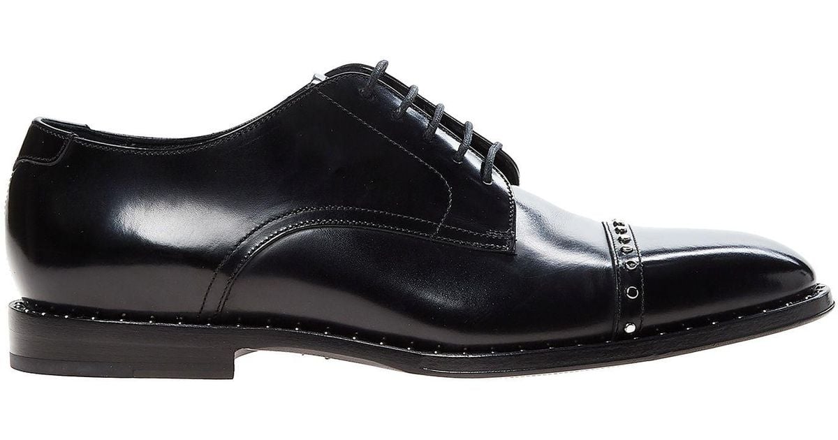Jimmy Choo Leather Lace-up Shoe in Black for Men - Lyst