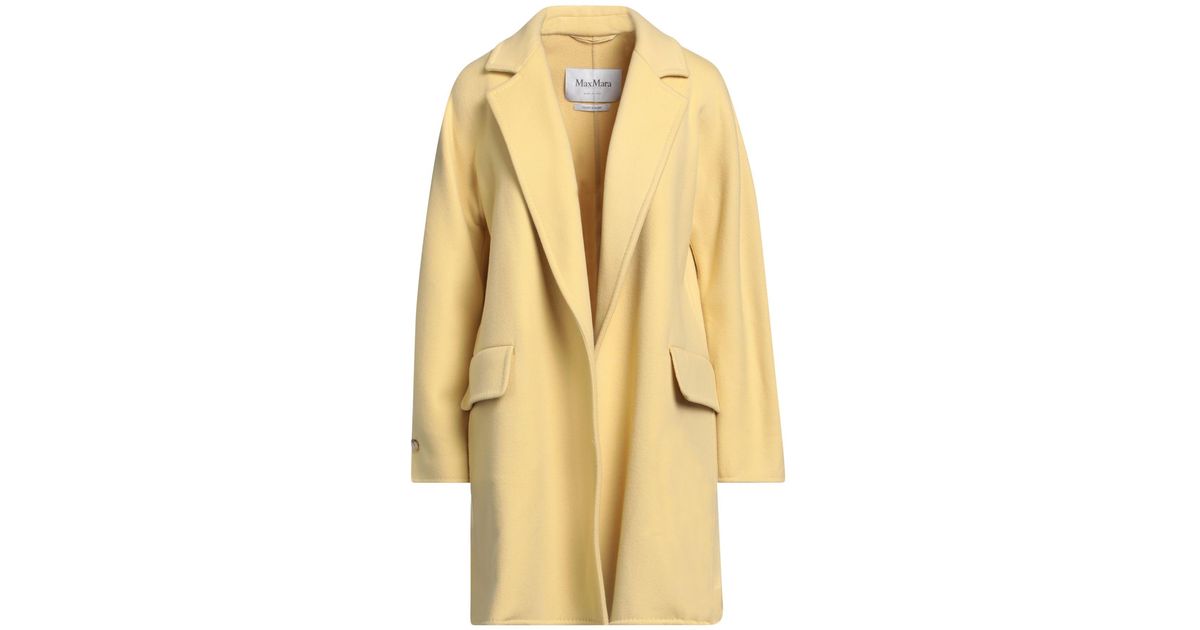 Max Mara Coat in Yellow Lyst UK