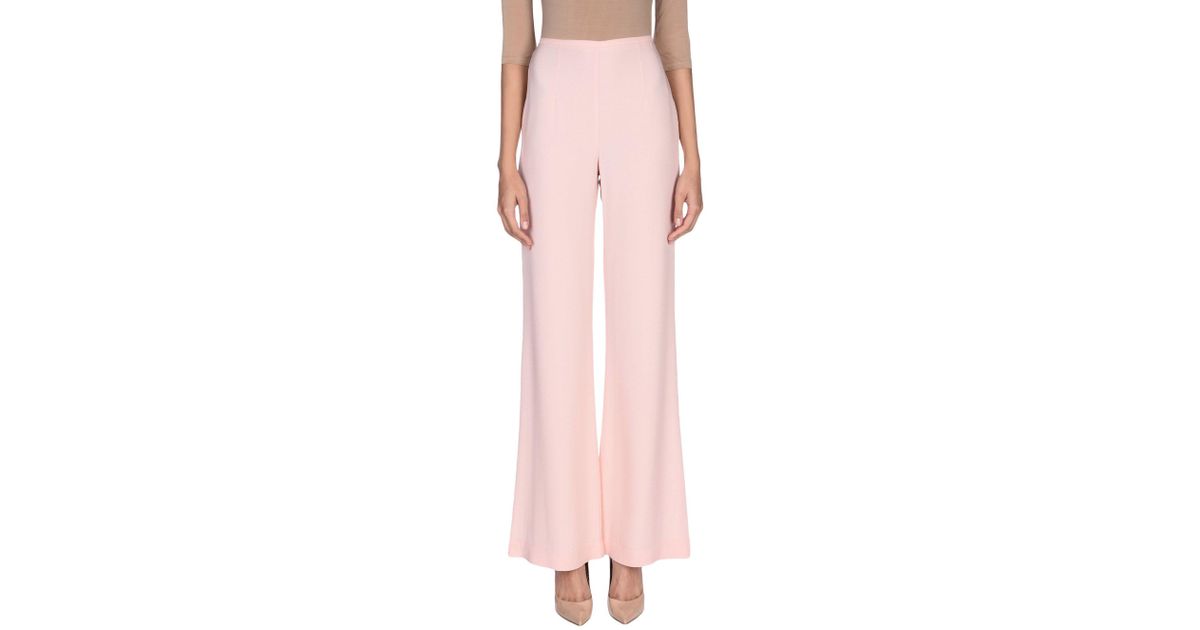 Patrizia Pepe Synthetic Casual Pants in Pink - Lyst