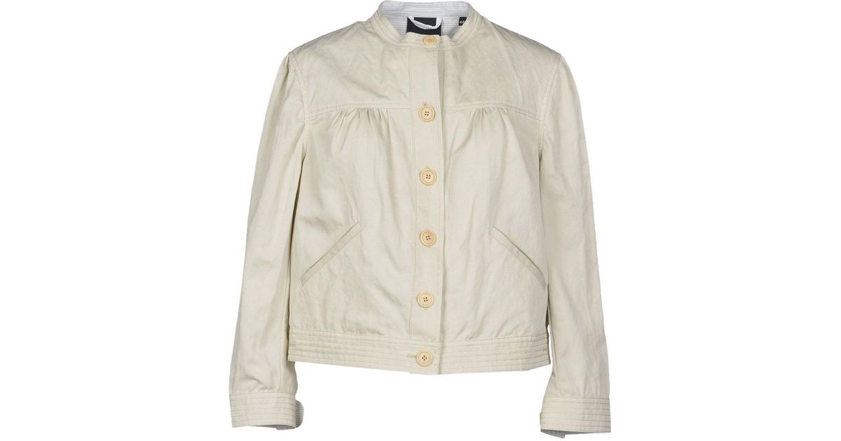 Aspesi Cotton Jacket in Ivory (White) - Lyst