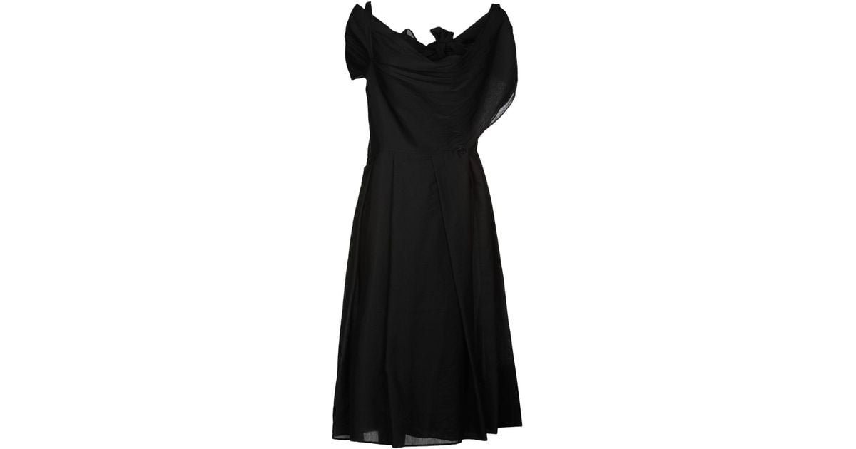Aspesi Knee-length Dress in Black - Lyst