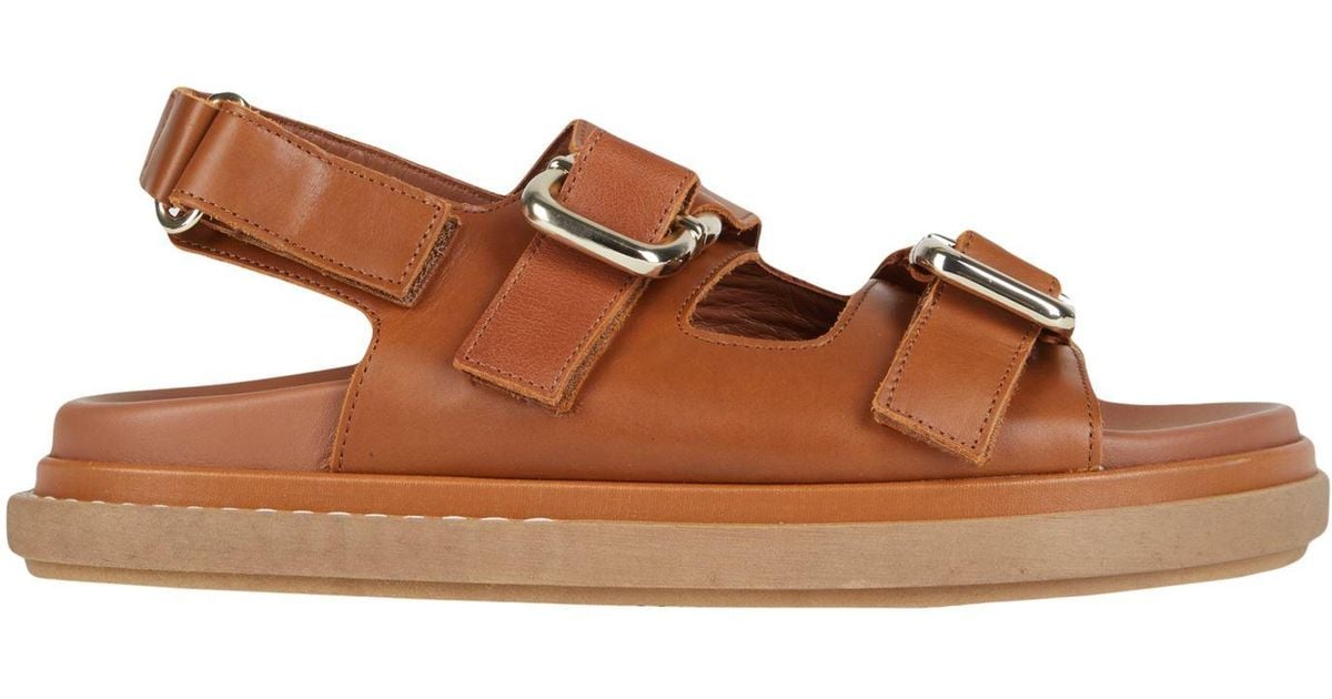 Alohas Sandals in Brown Lyst