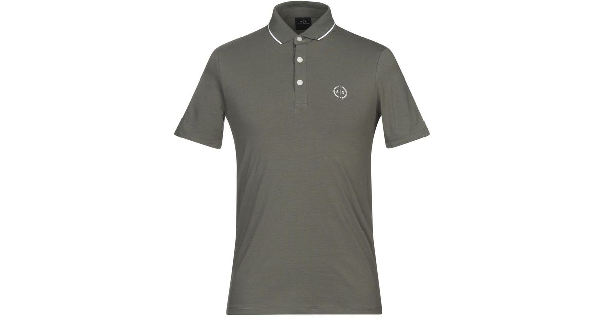 Armani Exchange Cotton Polo Shirt in Military Green (Green) for Men - Lyst