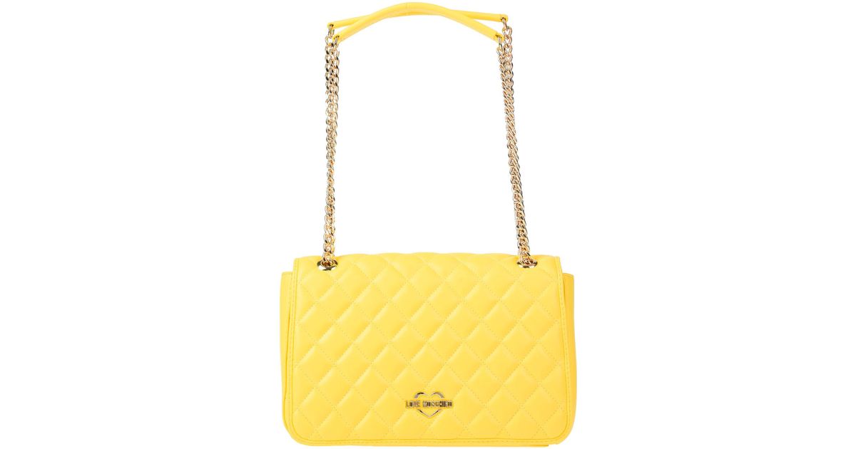 love moschino yellow bag