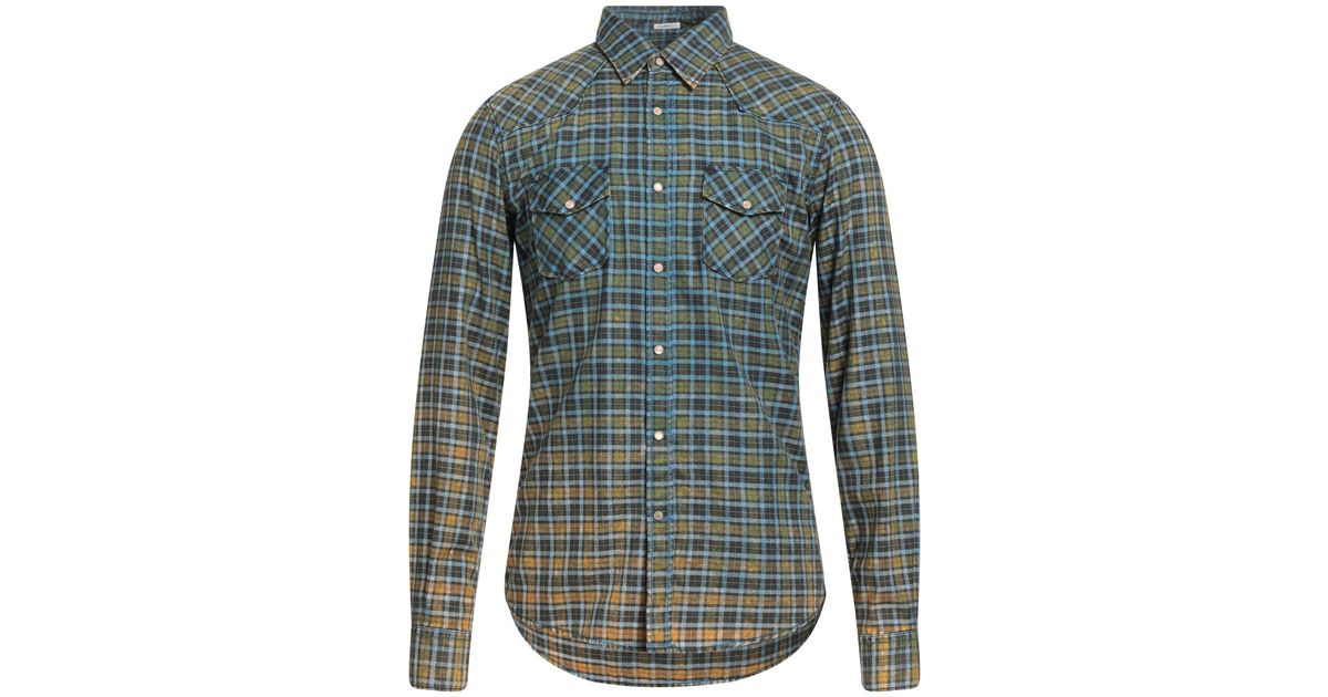 Homme Vêtements Chemises Chemises casual et boutonnées Chemise Coton OGNUNOLASUA by CAMICETTASNOB pour homme en coloris Bleu 