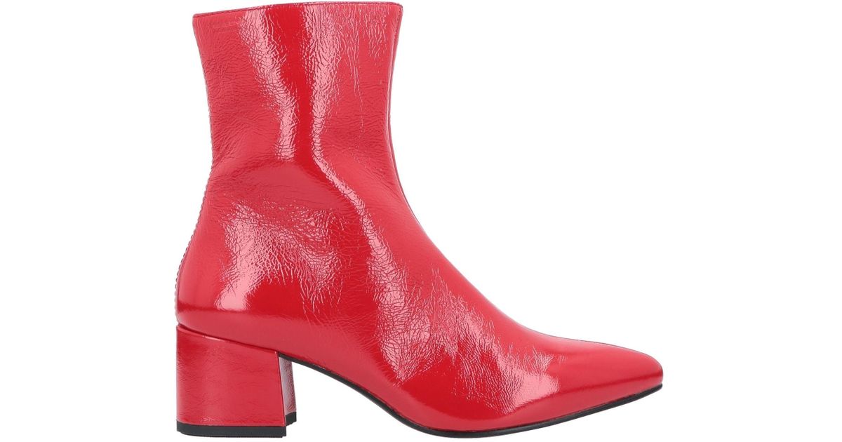 red vagabond boots